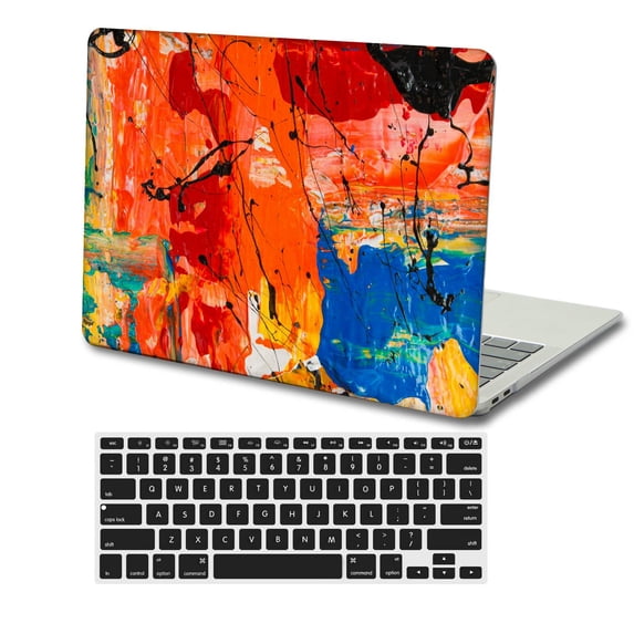 KSK KAISHEK Hard Shell Case Cover for MacBook Pro 16"( XDR Display, 2021 - 2023) + Black Keyboard Cover Model M2 A2780 A2485 M1, Type C Painting A 0819