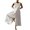 White, variant on Lovskoo Cotton Linen Jumpsuits for Women Dressy Casual Plus Size Jumpsuits Summer Sleeveless Crewneck Elastic Waist Long Rompers White