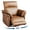 Brown (PU), variant on Power Recliner Chair Glider – Swivel Rocker with USB Charging Port, 270° Rotation, 350 lb Capacity, & Double-Layered Armrests – Chenille Upholstery for Living Room, Nursery, Bedroom