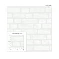 thumbnail image 6 of NextWall Vintage Brick Paintable Peel and Stick Wallpaper, 6 of 7