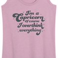 thumbnail image 3 of Instant Message - I'm A Capricorn I Overthink - Women's Racerback Tank Top, 3 of 6