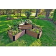 thumbnail image 2 of Frame It All Tool-Free Uptown Brown 9' x 9' x 16.5" Circle Keyhole Garden - 1" profile, 2 of 15