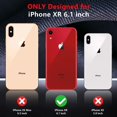 thumbnail image 2 of Funda de teléfono SPIDERCASE para iPhone XR con 2 cristales templados, 2 of 7