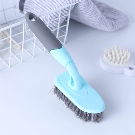 Hard Bristled Toilet Floor Brush | Dense Coarse Soft Bristles for Bathroom & Ceramic Tile Cleaning | Comfort Grip Handle & Hangable Design | 24x11cm Household Cleaning Brush