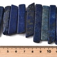 thumbnail image 5 of Natural Lazuli Beads Strands Rectangle Top Drilled 22-60x6-14x6-9mm Hole: 1.5-2mm 17-22pcs/strand 7.48''-8.07''(19-20.5cm), 5 of 5