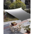 thumbnail image 3 of Sun Shade Sail 8x10Ft Gradient Grey Uv Block Sunshade Canopy Outdoor Shade Cover Rectangle Shade Cloth For Patio Garden Yard Deck Pergola, 3 of 6