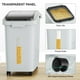 thumbnail image 3 of Contenedor de almacenamiento de harina YITAHOME 43L con ruedas, cuchara y tapa, 3 of 6