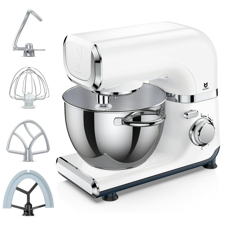 HOMCOM Stand Mixer with Splash Guard, Electric Hand Mixer Set with