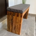 thumbnail image 2 of Banca con Cojín para Jardín para Interior o Exterior Para dos personas, Estilo Vintage De Madera Durable. D4 Moderno, 2 of 6