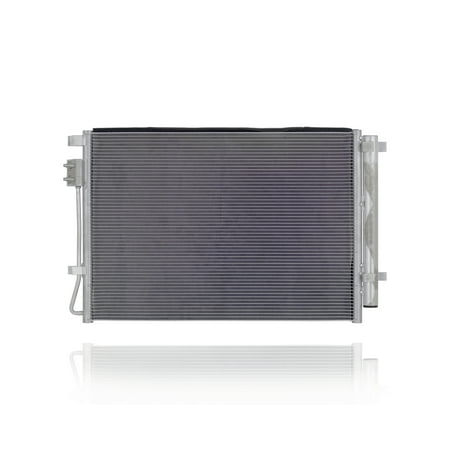A-C Condenser - Cooling Direct For/Fit 18-20 Kia Rio5/Rio Sedan 18-20 Hyundai Accent Sedan - With Receiver & Dryer - 97606H9100