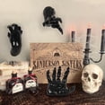 thumbnail image 3 of TETOU Pack of 3 Wall Mounted Creepy Reaching Hands with Lighted Candles, Life-Sized Horror Hands for Gothic Wall Decorations, Scary Halloween Indoor Outdoor Decor, 3 of 9
