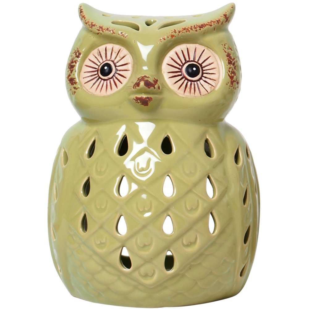 Mainstays Ceramic Owl Tea Light Holder Lantern