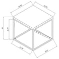 thumbnail image 6 of Pemberly Row Farmhouse Wood Square End Table with Metal Base in Gray, 6 of 7