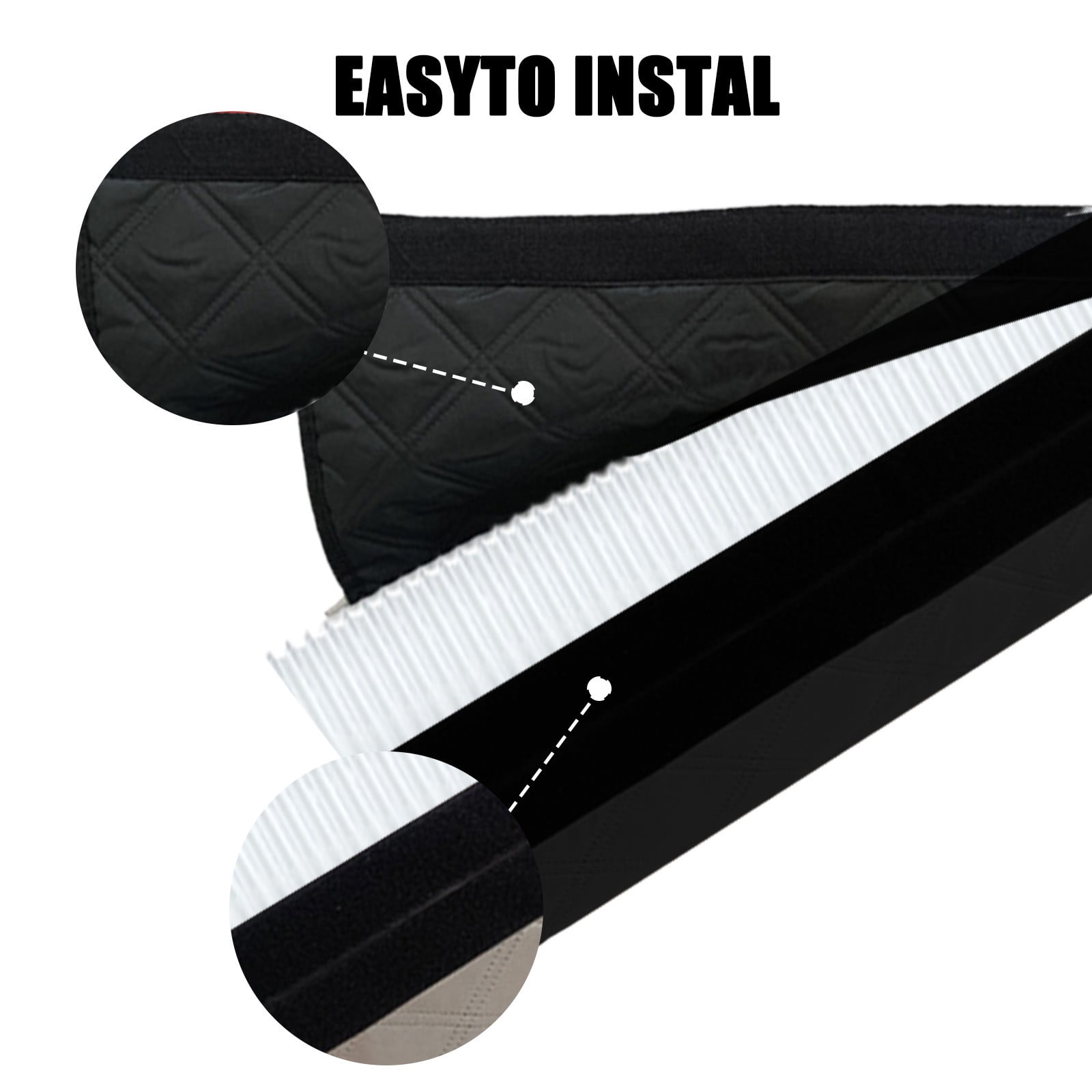 Washable AC Duct Insulation 2-Pack Portable AC Hose Insulation Covers - Fits 5" & 5.9" Diameter Exhaust Hoses, Energy Saving Sleeves Hose Sleeve Wrap