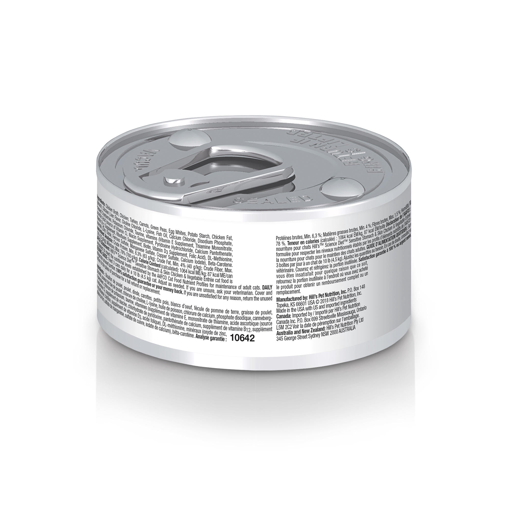 hills sensitive stomach wet cat food