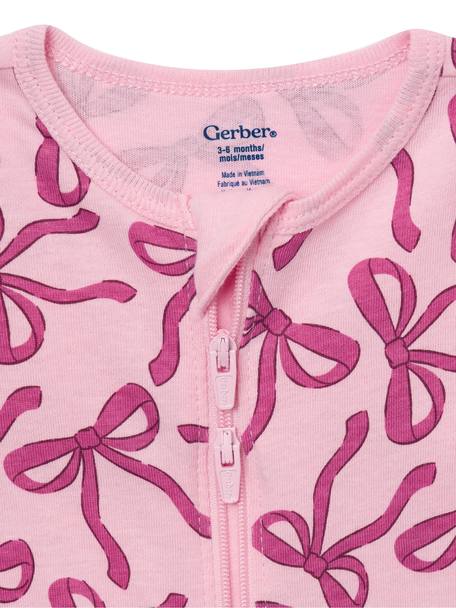 Gerber Baby Neutral Sleep N´ Play 2-Way Zipper Footed Pajamas, 4-Pack, Sizes, Newborn - 6/9 Months