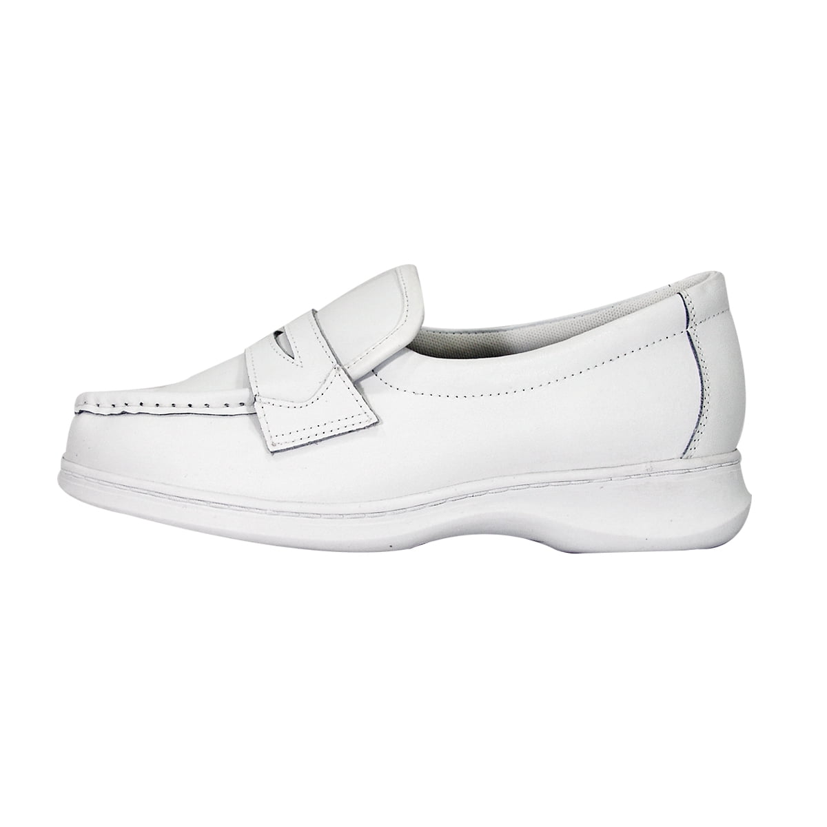 24 HOUR COMFORT Annie Wide Width Professional Sleek Shoe WHITE 10.5