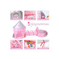 thumbnail image 3 of Casita Para Niños Juegos Tienda Alberca De Pelotas 3 En 1 rosa estrellas, 3 of 5