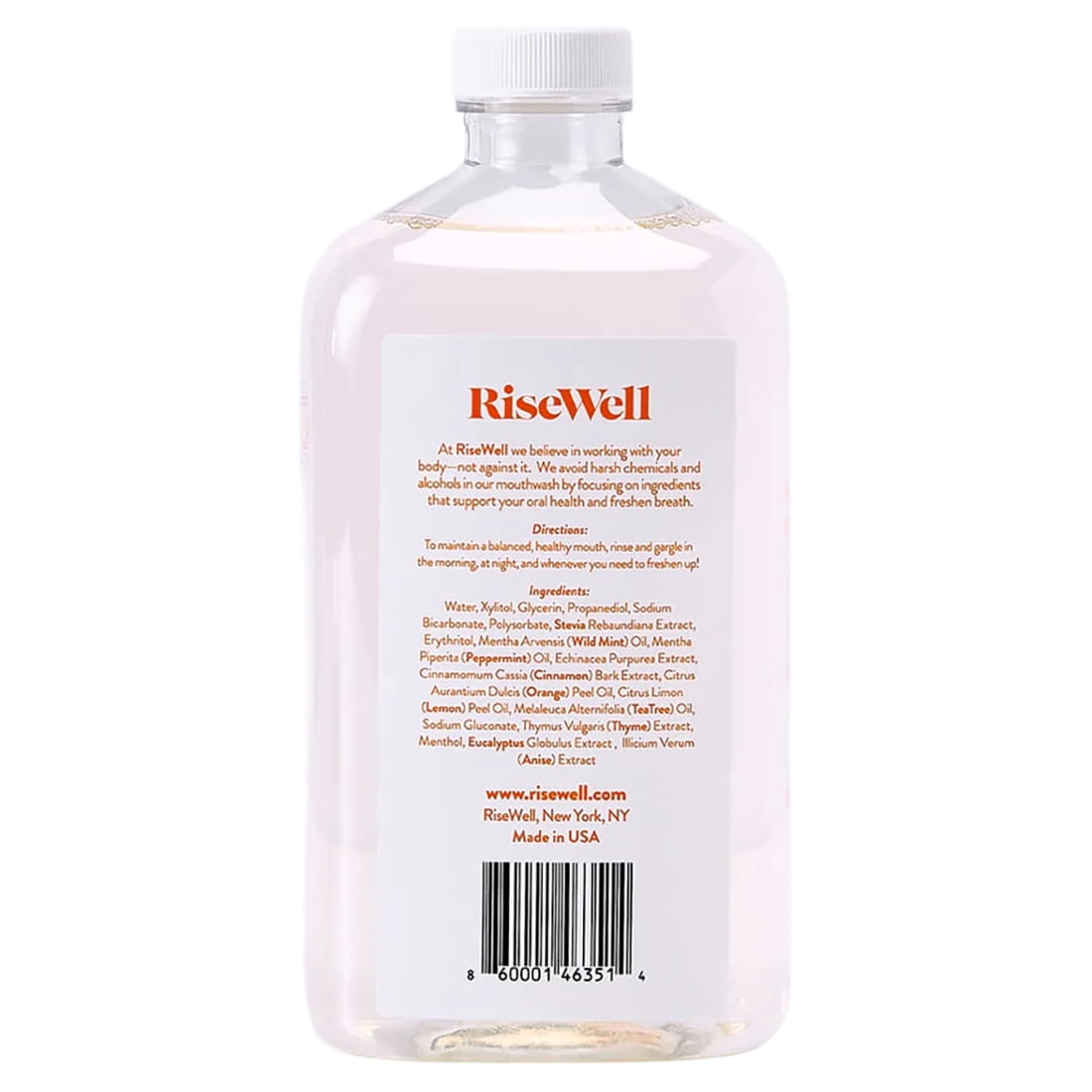 RiseWell All Natural Alkaline PH Balancing Mouthwash
