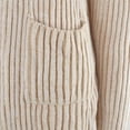 thumbnail image 7 of ICHUANYI Women's Trendy Fall Winter Casual Open Front Cardigan Sweaters Oversized Solid V Neck Pocket Knit Chunky Outwear Coats, 7 of 7