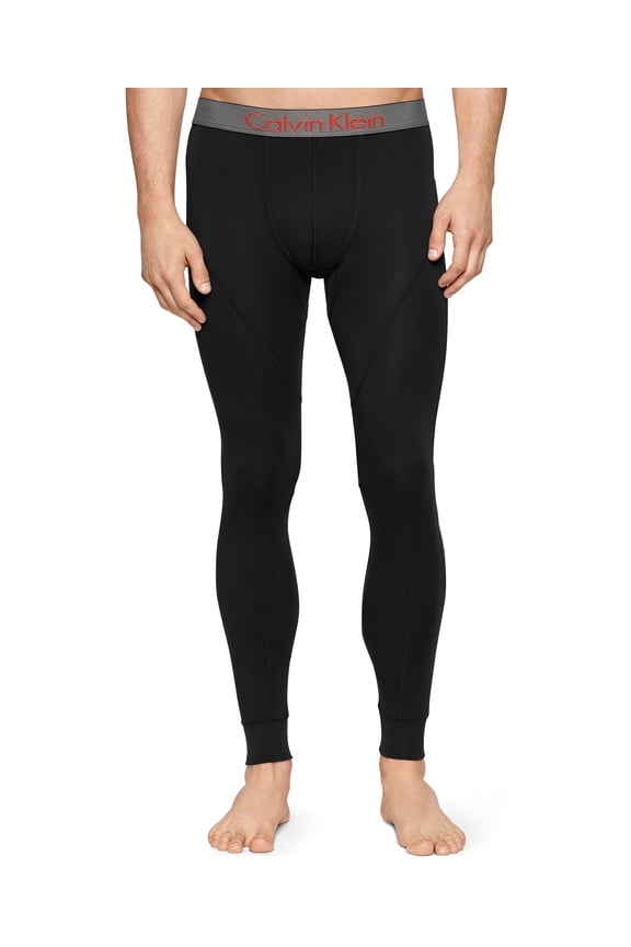 NEW Deep Black Mens Size Medium M Thermal Pants Sleepwear