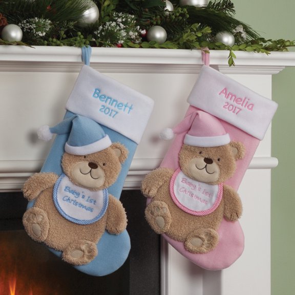 Baby Boy's or Girl's 1st Christmas Personalized Christmas Stocking