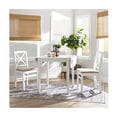 thumbnail image 6 of Linon Ervin Square Space Saving Drop Leaf Table in White Rubberwood, 6 of 10
