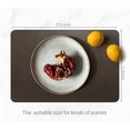 thumbnail image 5 of RENMTURE Faux Leather Placemats,Cup mat,Non-Slip, for Kitchen Dining Table,Conference,Restaurant,Coffee Shop (Walnut Brown, Rectangle)_Gift Of G, 5 of 5