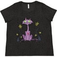 thumbnail image 3 of Inktastic Creeper Cat Women's Plus Size T-Shirt, 3 of 5