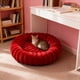 thumbnail image 5 of Camas de peluche con forma de donut para perros pequeños, camas redondas para dormir, sofás cama para perros y gatos, cómodas almohadas cálidas, camas cueva de 38 cm, camas lavables de felpa suave co, 5 of 6