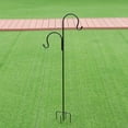 BOOBEAUTY Shepherd Hook, Adjustable Thick Heavy Duty Rust Resistant