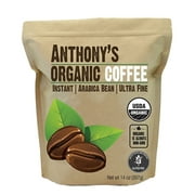 Anthony's Organic Instant Coffee,14oz, Ultra Fine Microground, Gluten Free, Arabica, Non GMO