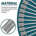 thumbnail image 5 of 10 Pieces Diamond Bit Diamond Grinding Bits Head 1/8 Shank 8mm Cylinder Head Diamond For Most Roots, 5 of 5
