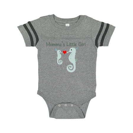 

Inktastic Seahorse (momma s little girl) Gift Baby Girl Bodysuit