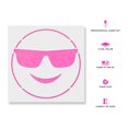 thumbnail image 2 of Plantilla de esténcil Emoji de sonrisa con lentes de sol, 2 of 4