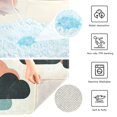 thumbnail image 3 of Yayeee Bath Rugs for Bathroom Floor Set of 2 Non Slip Fluffy Soft Absorbent Mat, Simple Clouds, 3 of 7