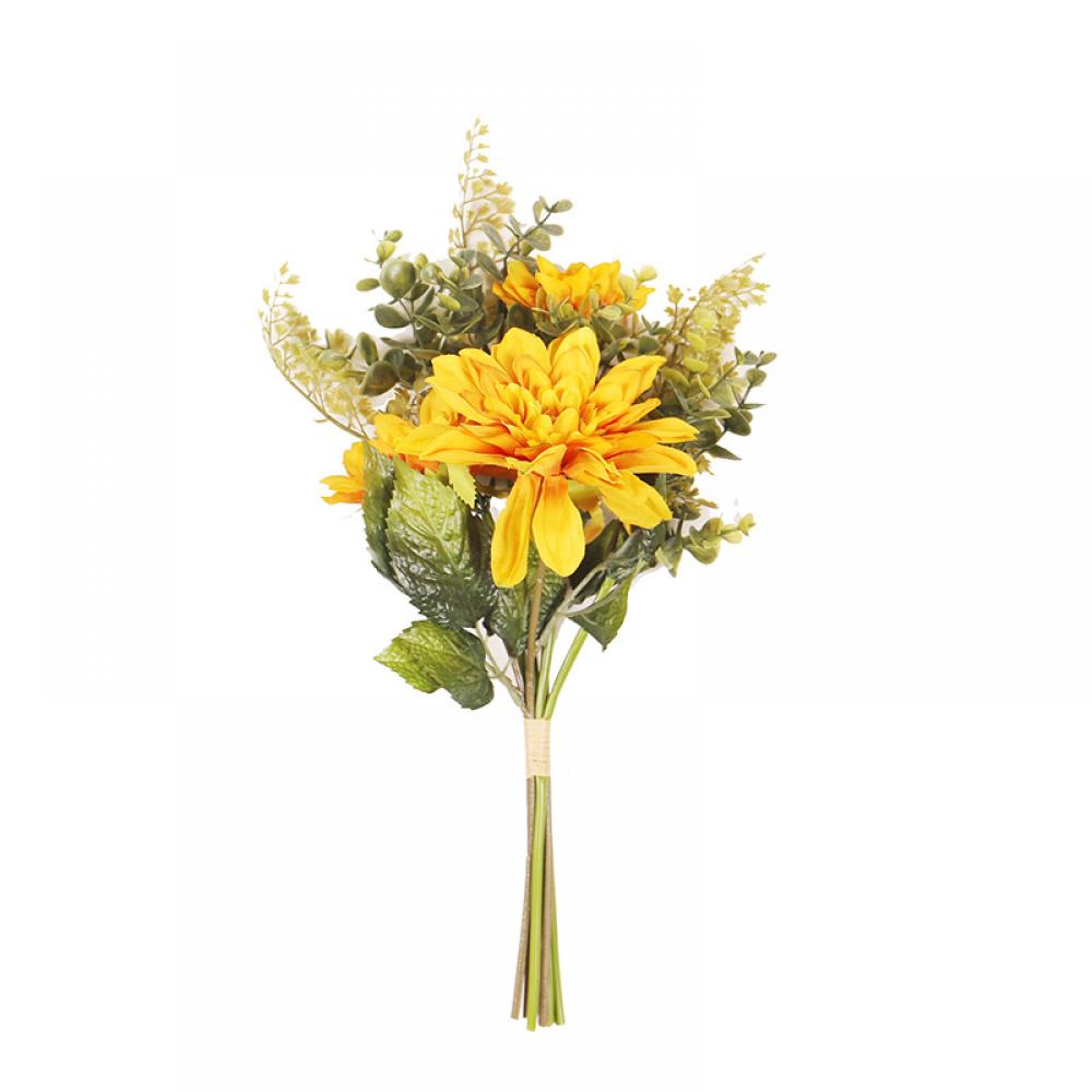 1 Pack Fake Faux Flowers, Dahlia Artificial Flowers Boho Flowers