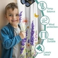 thumbnail image 3 of Blackout Kids Curtains,Butterfly and Pioneer Flower Childrens Insulated Curtains Set Of 2,Bedroom Essentials,Toddler Room Decor 42x54in(106x137cm), 3 of 4