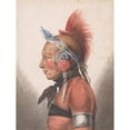 thumbnail image 3 of Pavel Petrovich Svinin 19x24 Black Modern Framed Museum Art Print Titled - An Osage Warrior (1811-Ca. 1813), 3 of 5