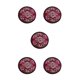 thumbnail image 2 of Naiovety Posavasos para bebidas, alfombrilla para tazas, almohadilla bordada portátil, almohadillas aislantes, rojo púrpura Type2 NO2, 2 of 6
