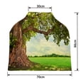 thumbnail image 2 of PKQWTM Spring Meadow Big Tree Fresh Green Leaves Nursing Cover Baby Breastfeeding Infant Feeding Cover Baby Car Seat Cover, 2 of 2