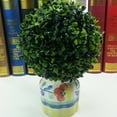 thumbnail image 4 of Transemion Versatile Simulate Plastic Leave Ball Realistic Appearance Green Indoor green 15cm 1Set, 4 of 6
