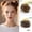 Yellow, variant on Mini Clip-in Bun Extension Hair Wigs - Effortless Messy Bun for Everyday Use, Parties, and Cosplay