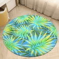 thumbnail image 6 of Hawaiian Flowers And Leaves for Background Round Carpet Circle Rug Outdoor Patio Area Rug Washable Large Area Rugs Hallway Room Decor Fitness Mats, 6 of 8