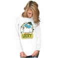 thumbnail image 4 of Saint Paddys Lucky Tootsie Pop Owl Long Sleeve TShirt Men Women Brisco Brands L, 4 of 6
