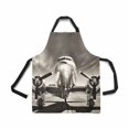 thumbnail image 2 of HATIART Cool Vintage Airplane Adjustable Bib Apron with Pockets Commercial Restaurant and Home Kitchen Adjustable Apron, 2 of 2