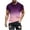 Purple, variant on Men's Summer Muscle Workout Shirts Slim Fit T-Shirt Gradient Tie Dye Short Sleeve Tops Casual Crewneck Ombre Tee Quick Dry Fishing Beach T Shirts,Army Green,L