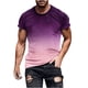 thumbnail image 1 of Mens Casual Pantalones Cortos Raya Impresión Suéter Fitness Deportes Camiseta, Poliéster Cuello Redondo Blusa para Al Aire Libre, Diario Y Primavera Verano Desgaste, 1 of 5