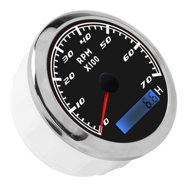Pointer Tachometer Waterproof Marine Accessory Universal Tacho Gauge Boat Meter RV 9-32V DC