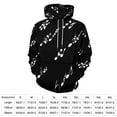 thumbnail image 2 of Black Music Notes 3d Sweatshirts Hoodie Fashion Casual Personality Men's Women Street Hoodie Pullovers Long Sleeve Comfortable Top, 2 of 6